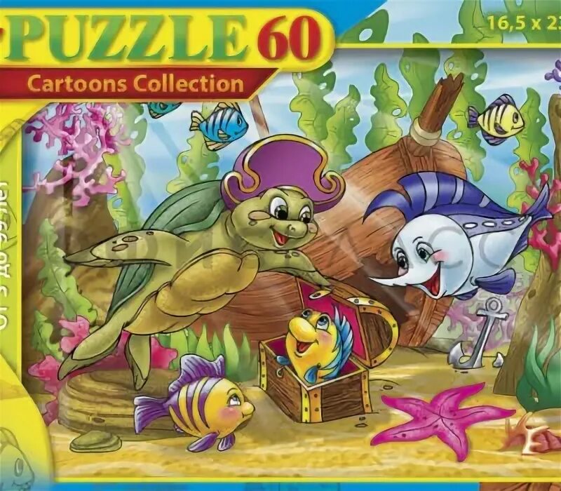 Пазл Hatber cartoons collection подводный мир (60пз5_09160), 60 дет.. Hatber Puzzle 60. Hatber Паззлы картинки. Cartoons collection