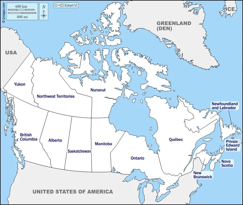 Mapping canada