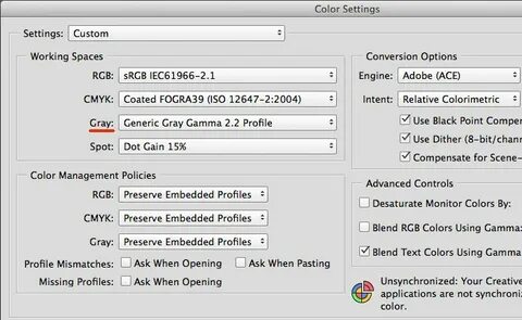 Color setup