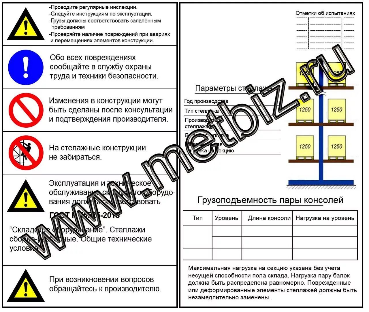 Табличка на стеллажи ГОСТ Р 55525-2017. Таблички на стеллажи. Бирка на стеллаж. Табличка грузоподъемности стеллажа. Акт стеллажа