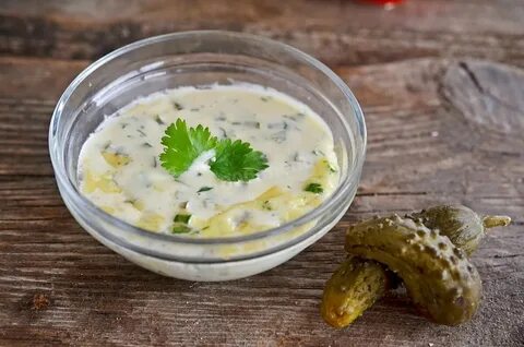 Соус тартар с огурцами и чесноком