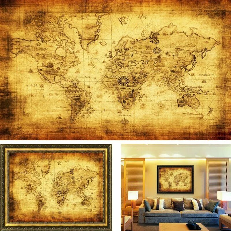 Imagem relacionada World map wall art, Map wall art, Map canvas art