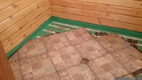 Пол в помывочной бани своими руками