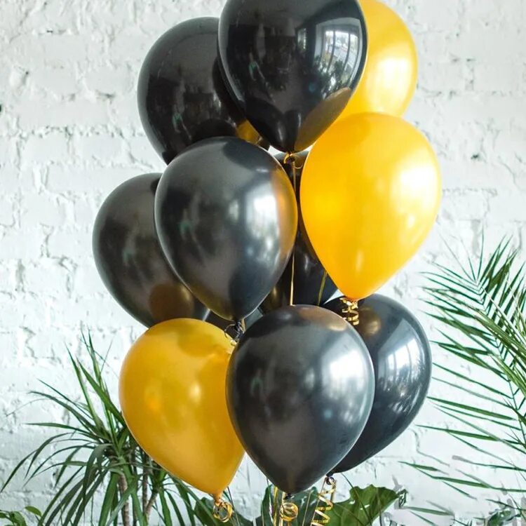 Черные шары фонтан. Композиции из шаров. Желто-черные шары. Воздушные шары композиции. Фонтаны из шаров.