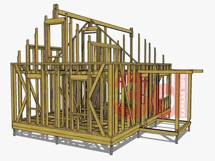 Каркас каркасного дома проект