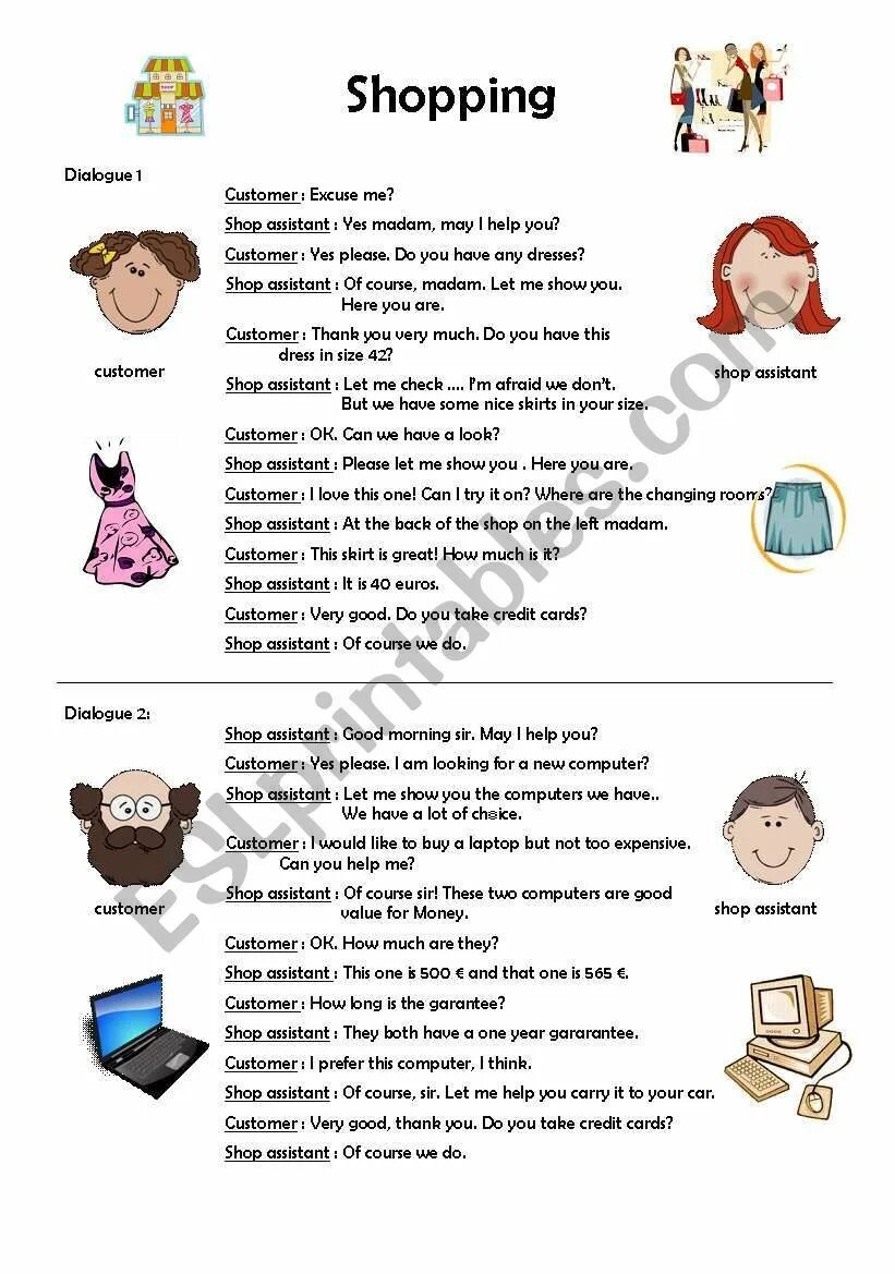Reading dialogue 2