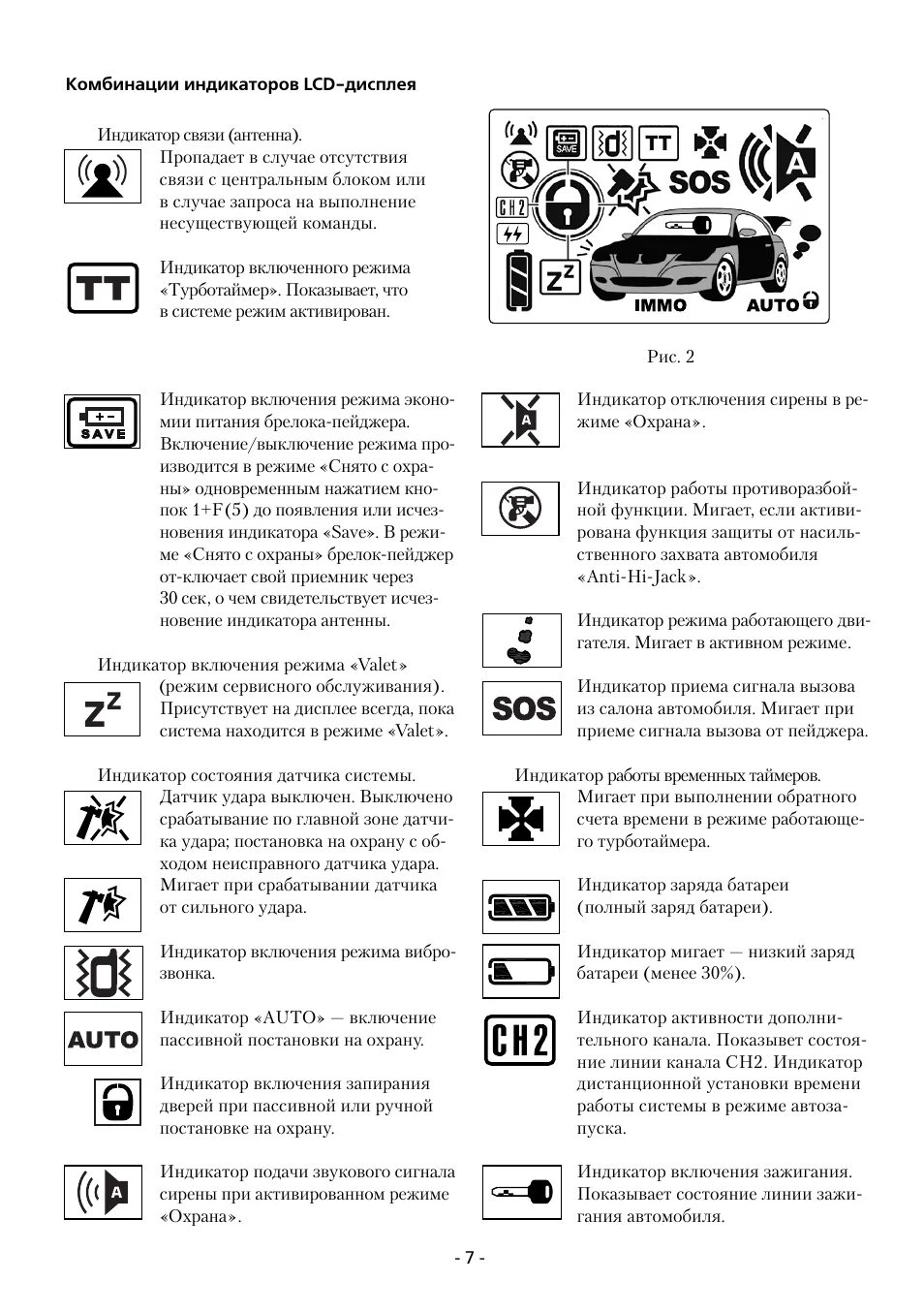 На брелке мигает аккумулятор