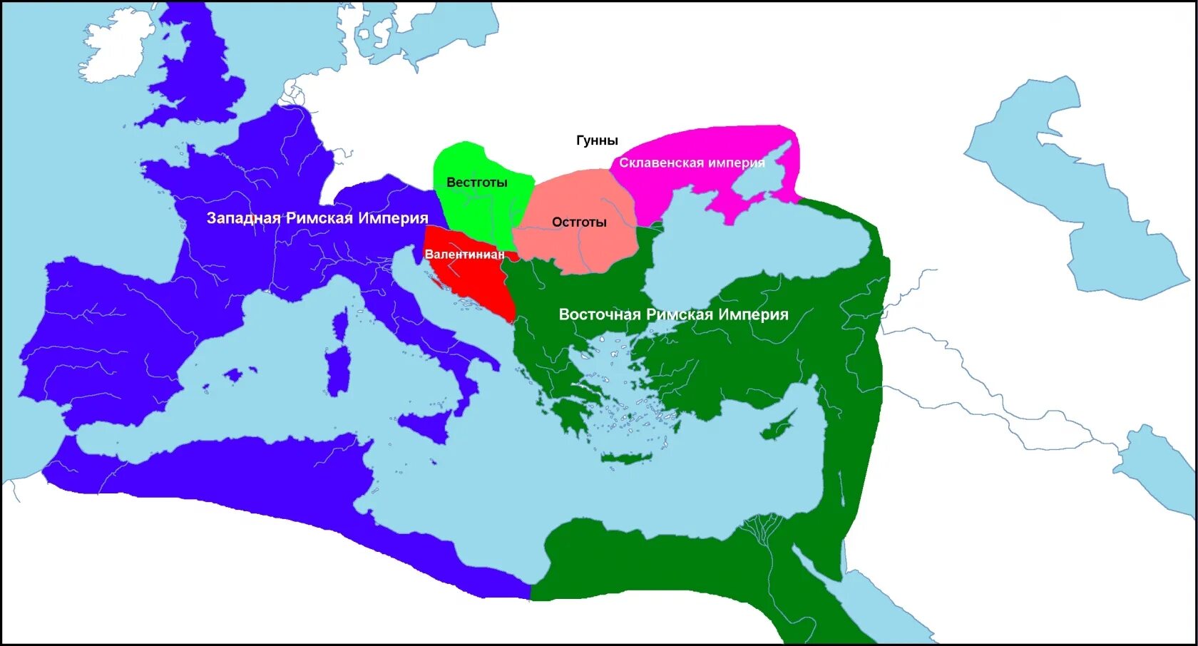Западная Римская Империя карта 5 век. Карта распада Западная Римская Империя. Западная Римская Империя 5 век. Карта распада римской империи на западную и восточную. Распад восточной