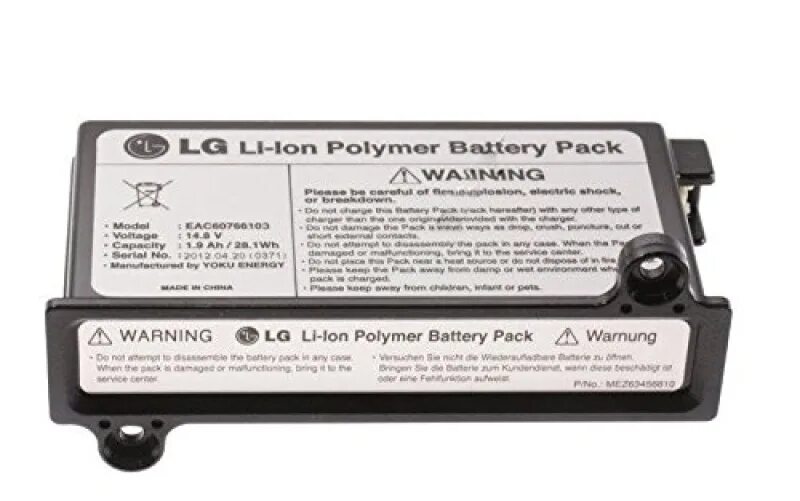 Аккумулятор для робота пылесоса lg. Lg eac60766109. Аккумулятор для пылесоса lg cordzero. Батарея на робот пылесос lg hom bot. Аккумулятор lg eac63382204.