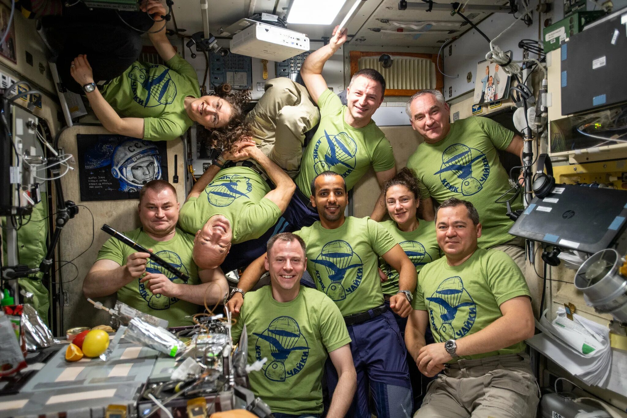 Who are in space