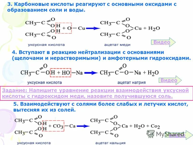 Карбоновые кислоты и гидроксид меди 2. Взаимодействие карбоновых кислот с кислотами. Взаимодействие карбоновых кислот с гидроксидом меди 2. Взаимодействие карбоновых кислот с гидроксидами.