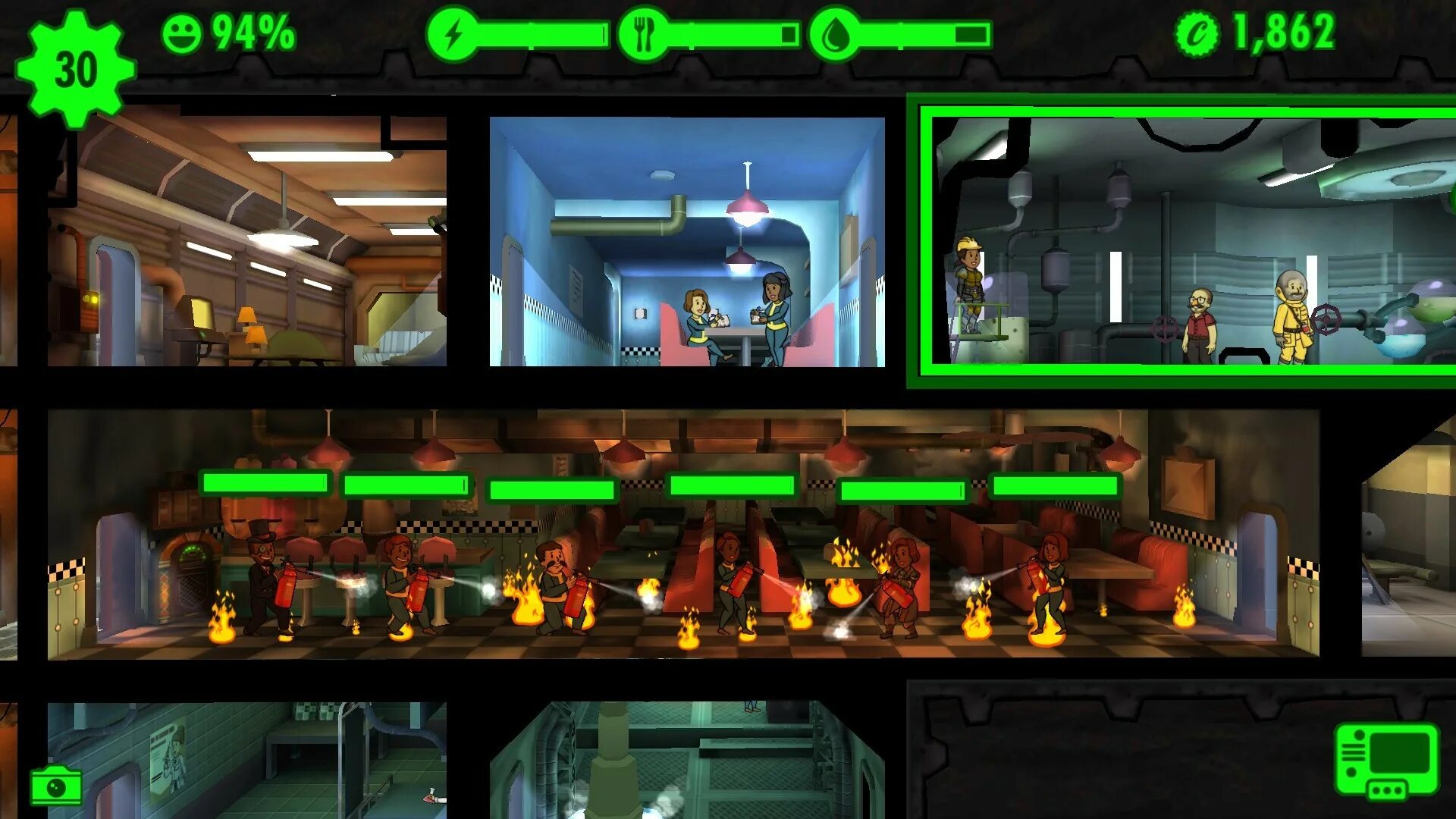 Гуль Fallout Shelter. Стоянка Red фоллаут шелтер. Fallout Shelter Потрошитель.