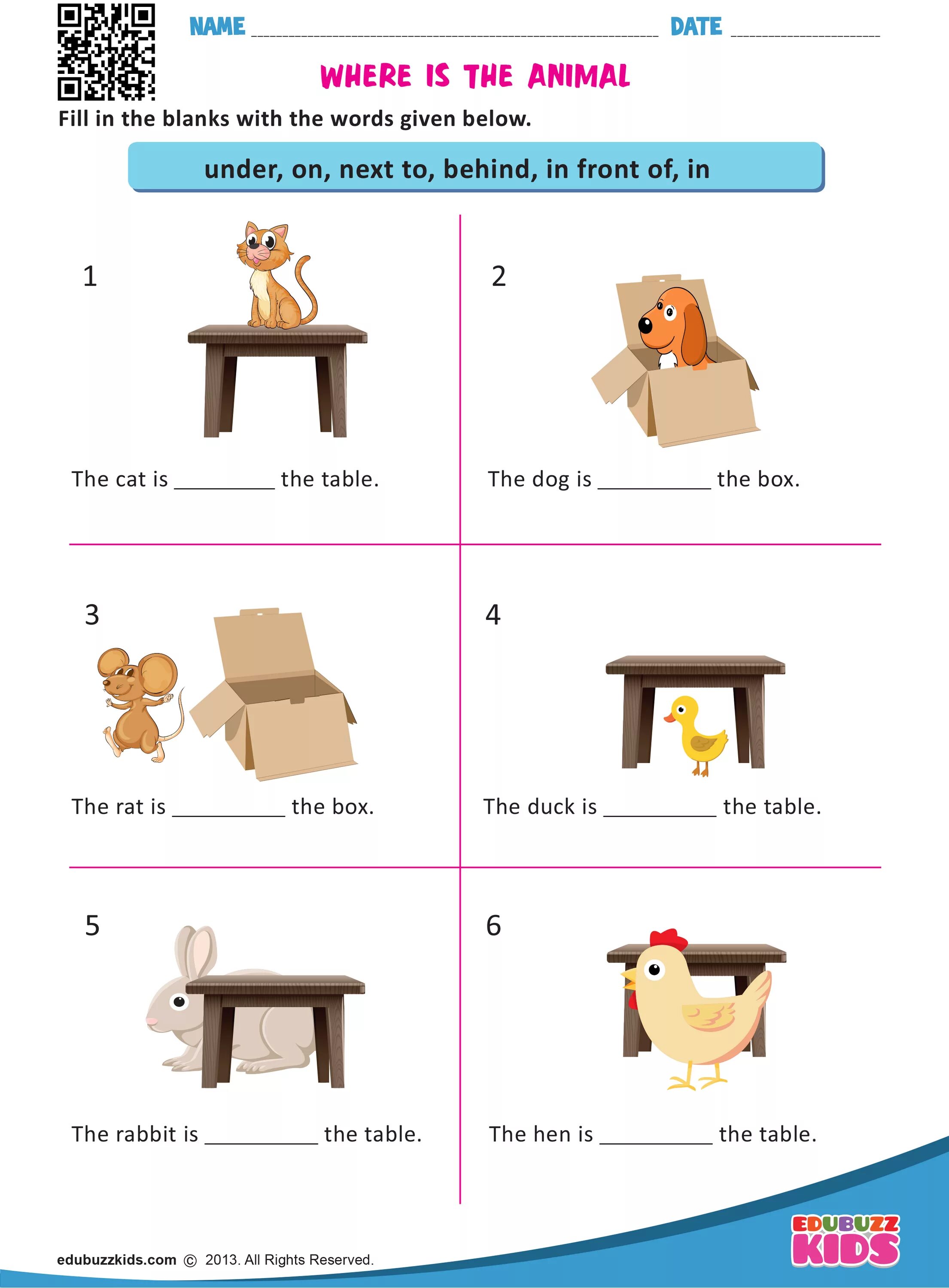 Prepositions elementary