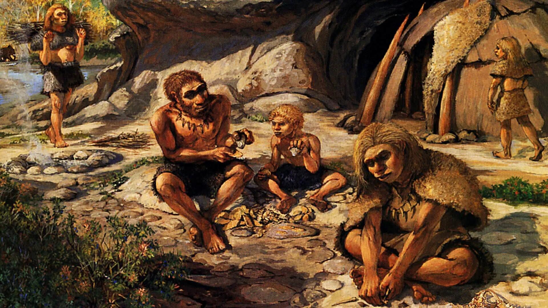 Древние обитатели жили. Каменный век неандертальцы. Древние люди - Палеоантропы, неандертальцы. Неандерталец палеолит. Палеолит homo habilis.