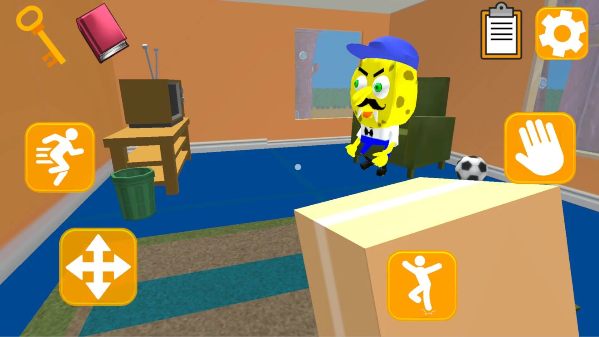 Escape sponge. Игра Neighbor Sponge. Sponge Neighbor Escape 3d. Escape 3. Sponge Neighbor Hospital.