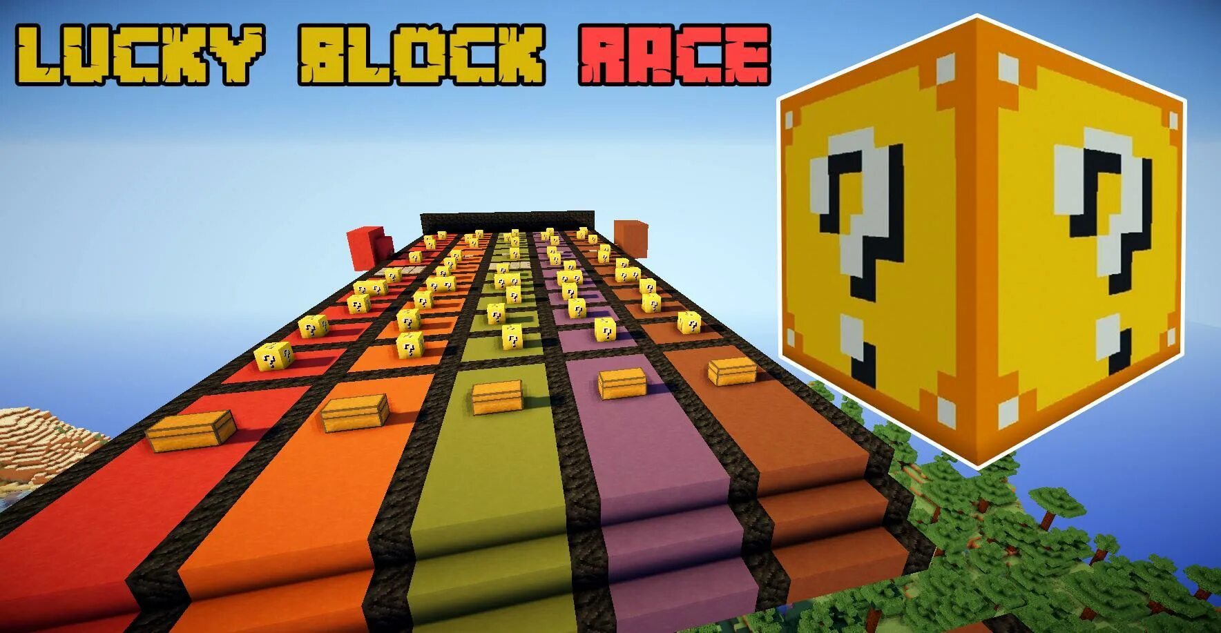 Лаки блок. Lucky Block Race. Lucky Block Race Map. Лаки блок по английскому. Lucky карты майнкрафт