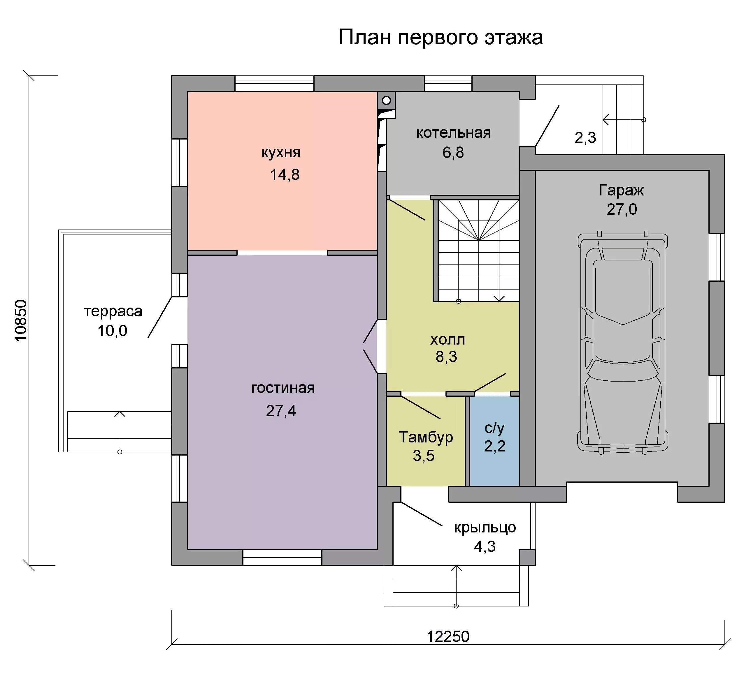 Проект дома м 170 Проект одноэтажного дома, 170м2. Строительство домов в Севастополе, цены, проект