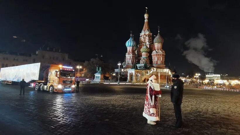 Когда установят елку на красной площади