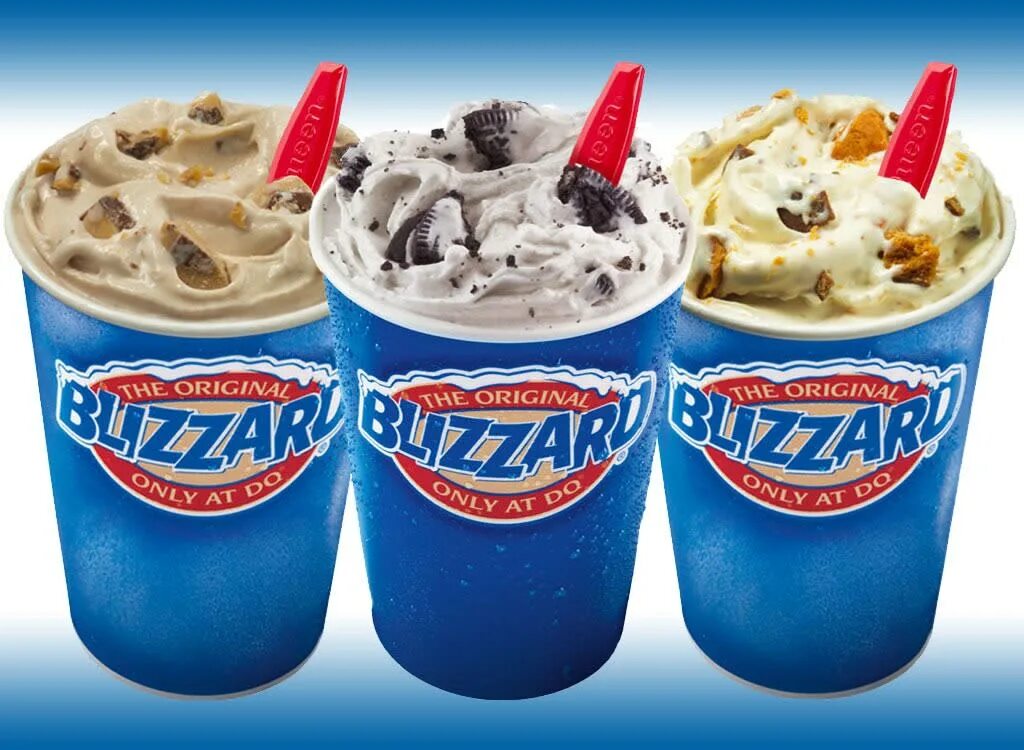 Дэйри куин. DQ мороженое. Dairy Queen Blizzard. Мороженое Blizzard DQ.