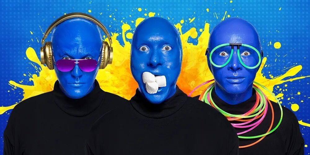 Showing blue. Группа blue man group. солистка группы blue man group. corey perry blue man group. blue man group вокалистка.