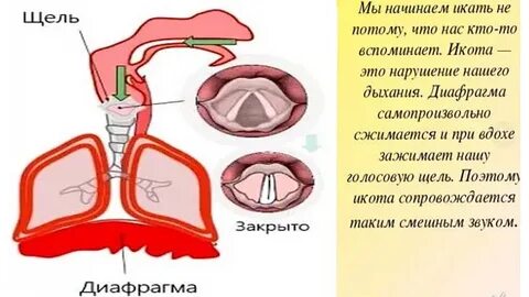 Почему икают когда курят