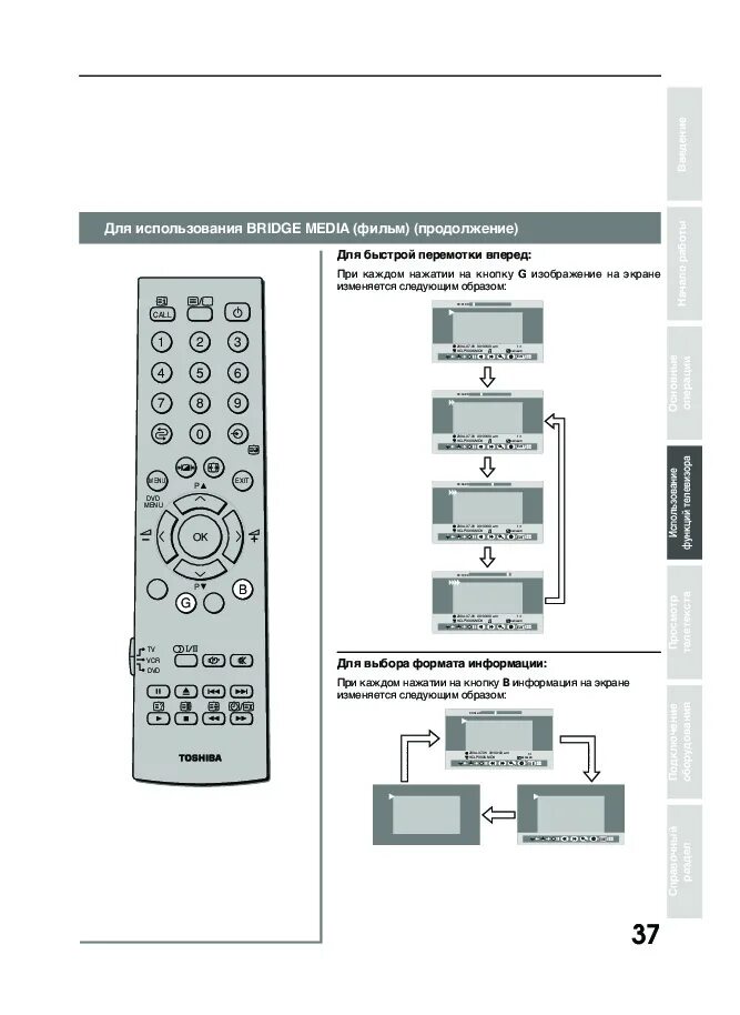 Инструкция телевизора toshiba
