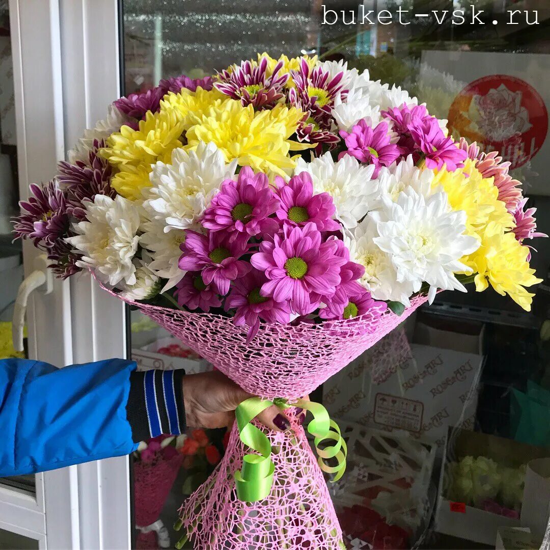 Как упаковать хризантемы