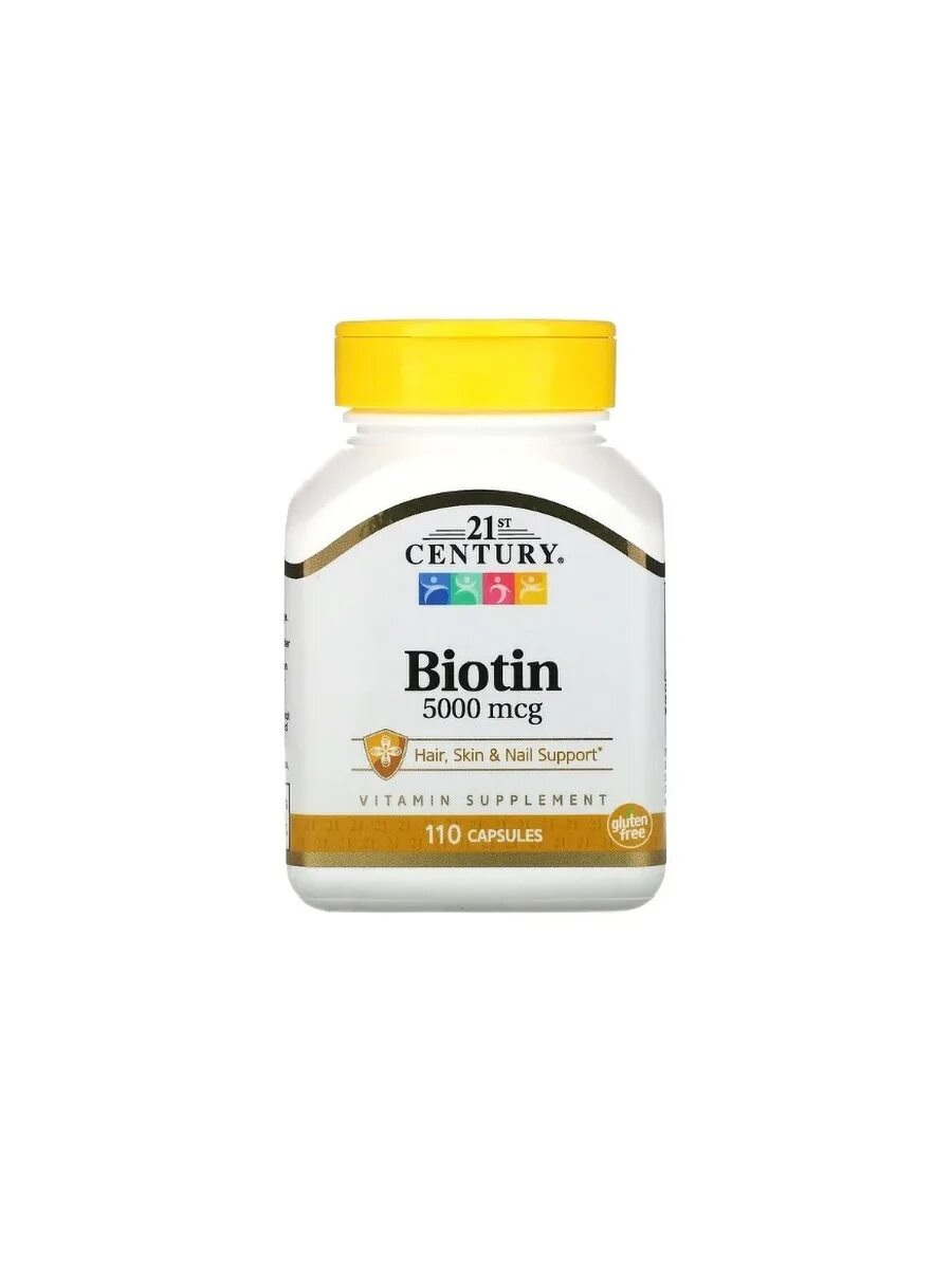 110 мкг. 21st Century Biotin биотин 5000 мкг 110 капс.. 21 Century витамин биотин. Биотин 0,75 2100. Биотин 120 капсул.