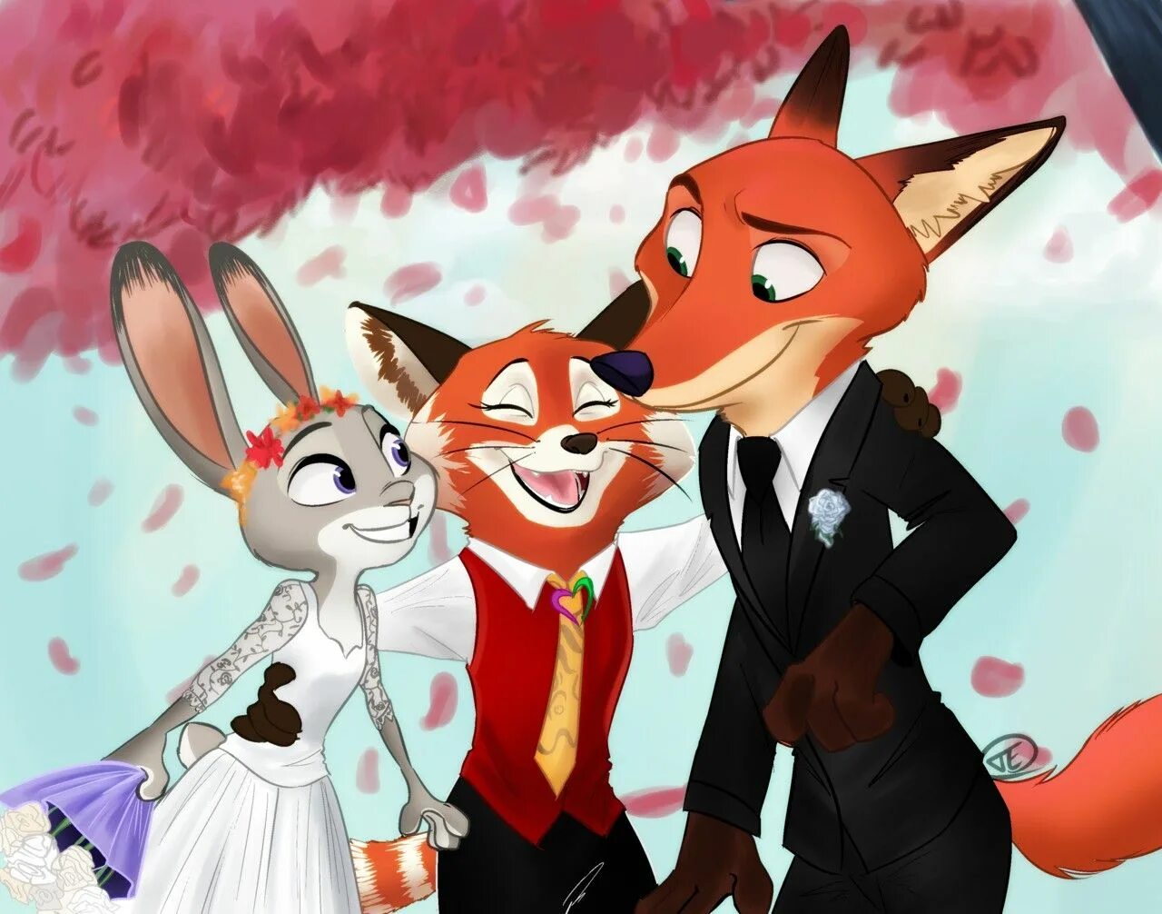 Judy and nick by gasprheart full. Judy and Nick. Зверополис семья Джуди. Зоотопия Дисней 2д. Зверополис свадьба.