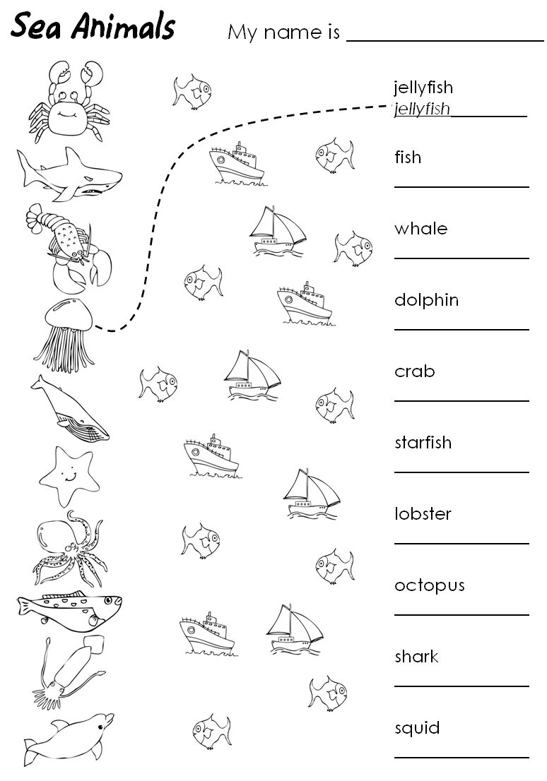 Worksheets для детей. Sea animals задания. Задания на английском для дошкольников. Задания по английскому для малышей. Английский для детей задания.