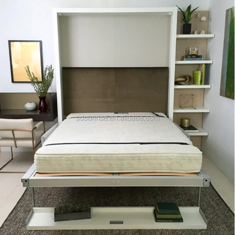 Подъемная кровать встроенная в шкаф. Кровать трансформер clei nuovoliola. murphy bed откидная кровать мерфи. кровать-трансформер nuovoliola&#039; 10. мебель wallbed.