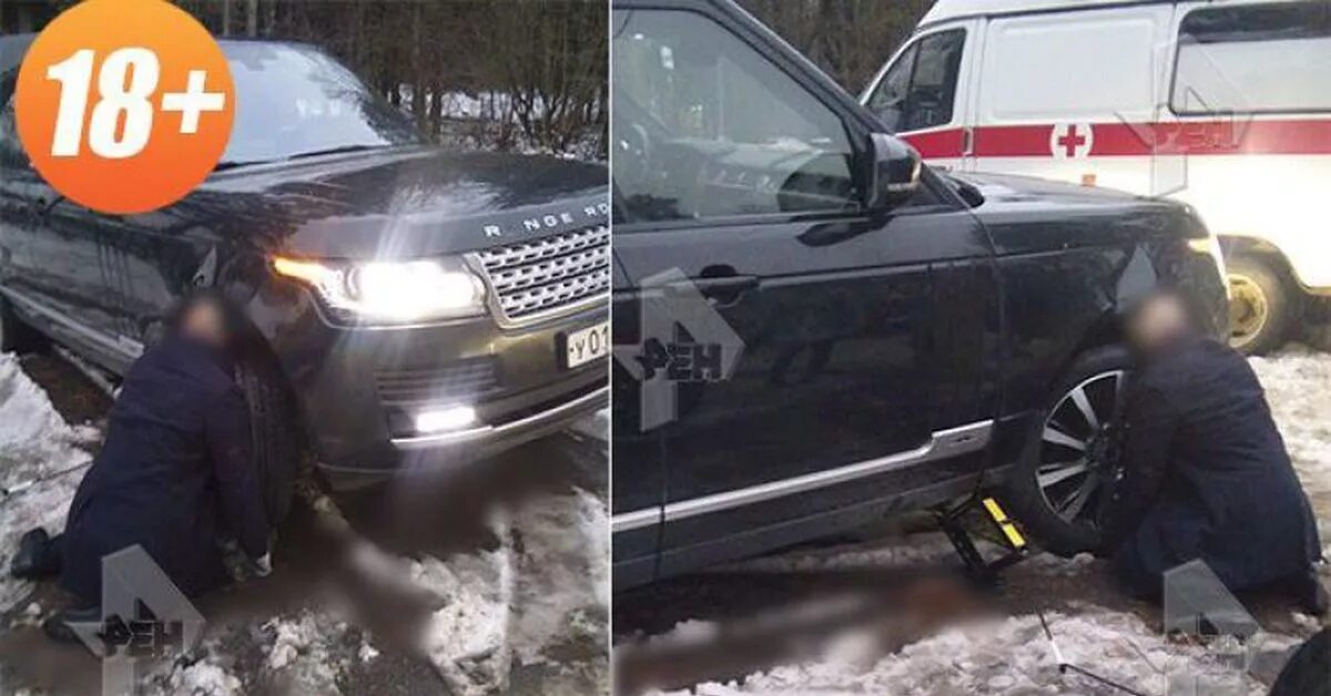 Начальник завода осадил проверяющую из москвы. Range Rover придавил голову. Прищемило голову range Rover.