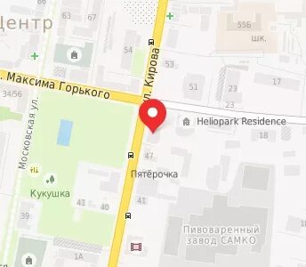 Кирова 10 на карте