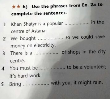 Use the phrases below