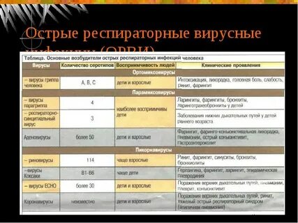 Список орви