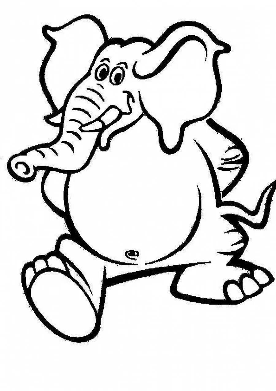 Слон раскраска. Раскраска Слоненок. Слоненок раскраска для детей. Раскраска веселый Слоник.
