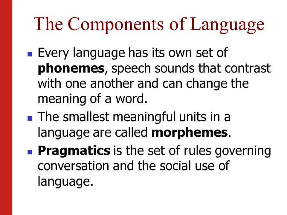 Components of language. Culture and values. Discourse language. Classification of consonant sounds. Culture presentation.