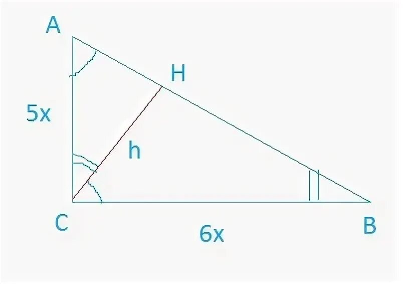 Как найти BH В треугольнике.