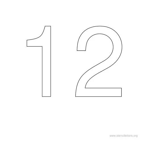 12 шаблон для вырезания 33 printable number-themed coloring and activity pages Worksheets for kids, Prin