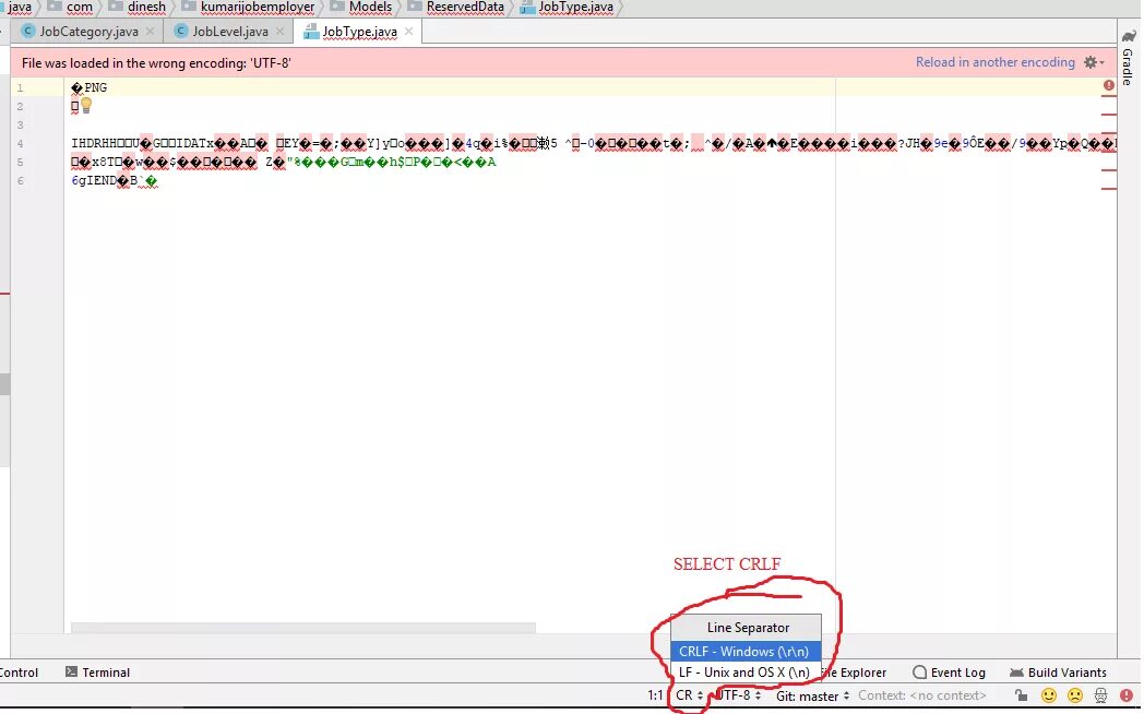 UTF-8 java. Wrong encoding. Java file. How to Fix encoding Tables. Java utf