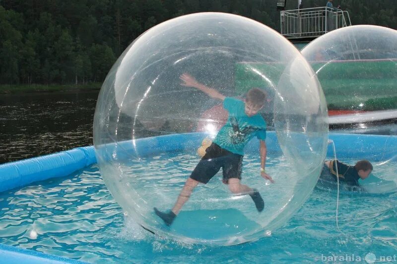 Ходит в шаре. Зорб шар аттракцион. Водный шар. Зорб Водный шар. Надувные шары для бассейна.