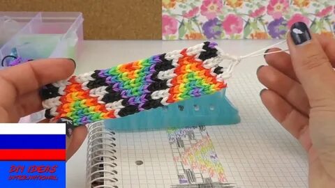 Фреска из резинок на станке