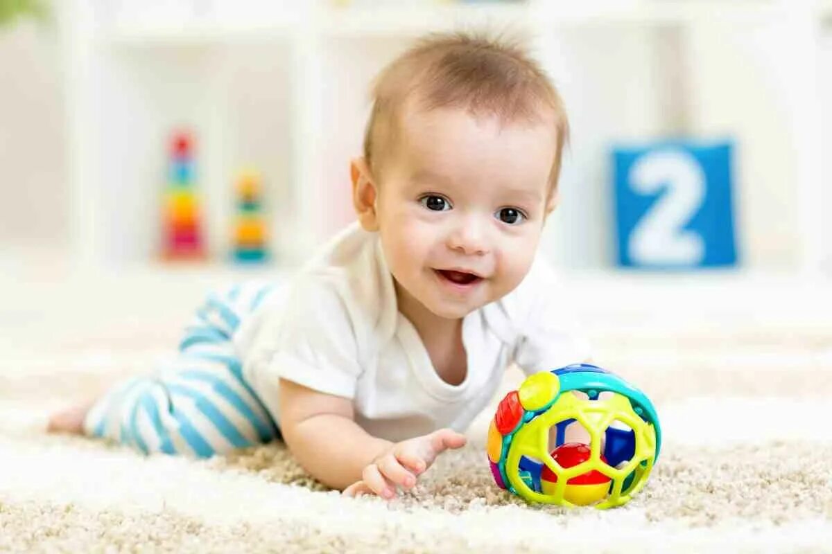 Is playing with a