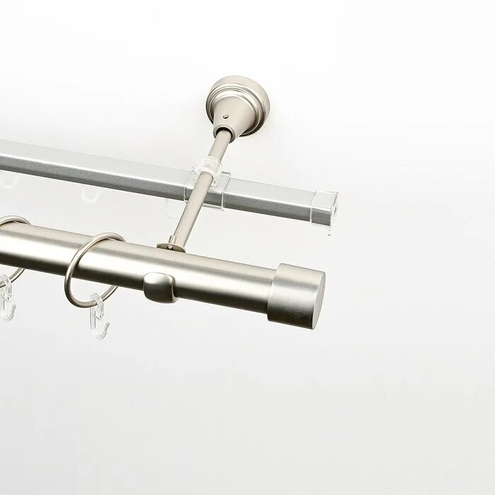 карниз металлический «морано», 2-рядный, хром мат, гладкая труба, 25. карниз золото антик трехрядный. 650. карниз металлический терентиус, настенный, 2-рядный. карниз 2 рядный металлический.