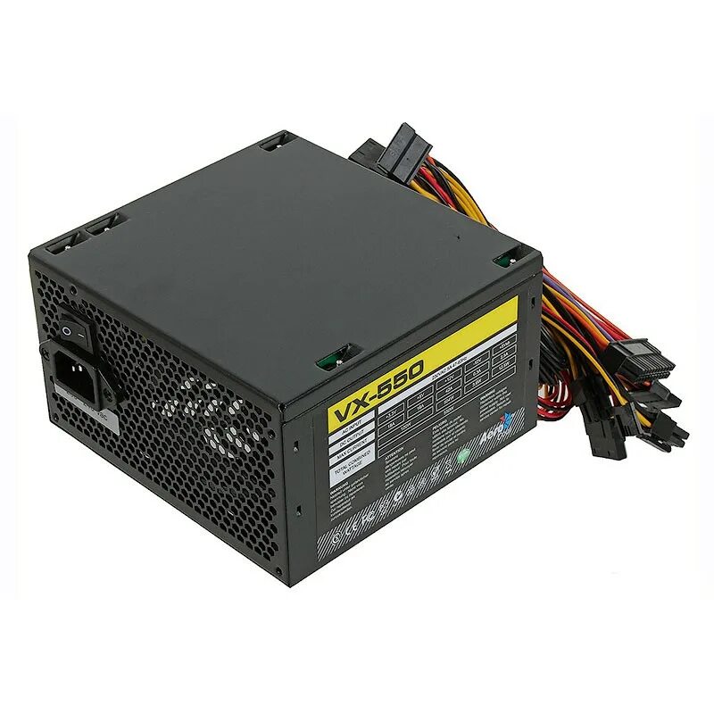 Блок питания aerocool vx plus 550w, 550вт, 120мм, черный, retail [vx-550 plus]. Блок питания vx 550 plus. Блок питания vx plus 550 aerocool. Блок питания vx 550 plus. Блок питания aerocool vx-550w.
