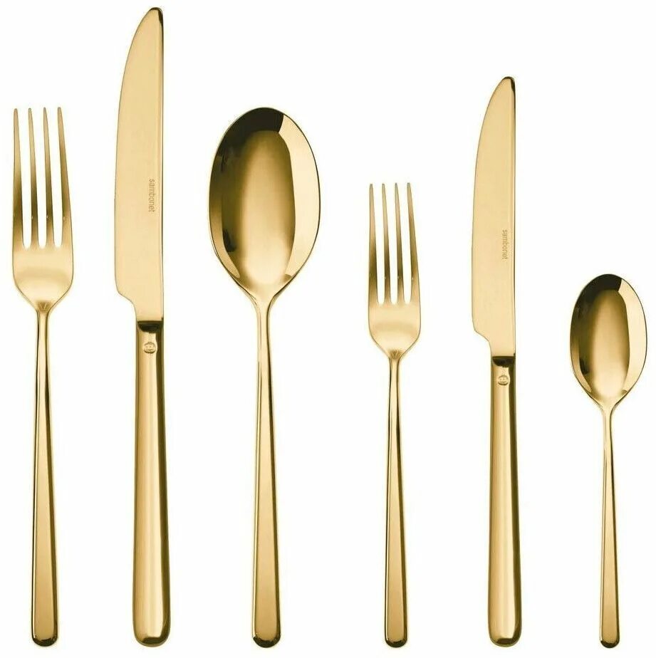 Sambonet столовые. Самбонет столовые приборы. cutlery set набор столовых приборов. sambonet taste pvd copper.