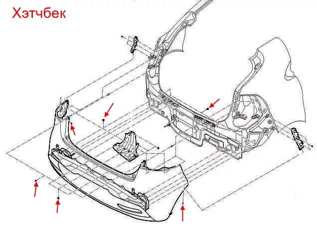 Как снять бампер киа рио 3. Крепление бампера Киа Рио 3 переднего. Схема заднего бампера Киа Рио 4. Крепления заднего бампера Киа Рио 2. Крепление заднего бампера Киа Рио 3.