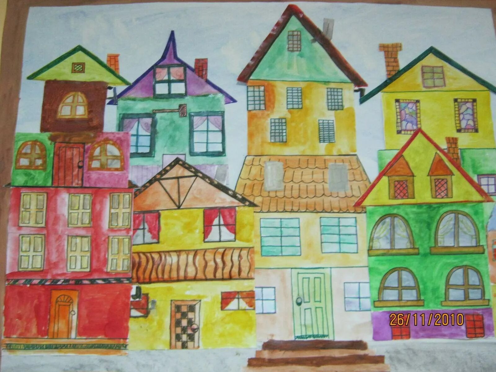 Детские рисунки города. Рисование на тему дом. Европейские города изо 4 класс. Европейские города средневековья детские рисунки.