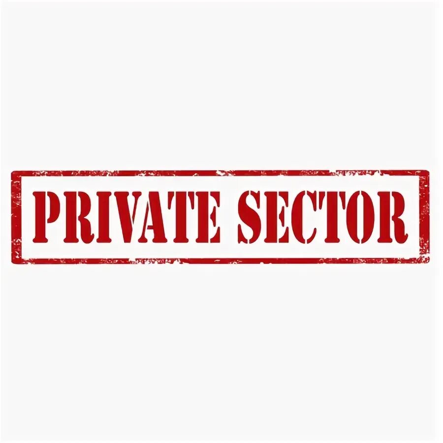 Private sector. Private sector vector.