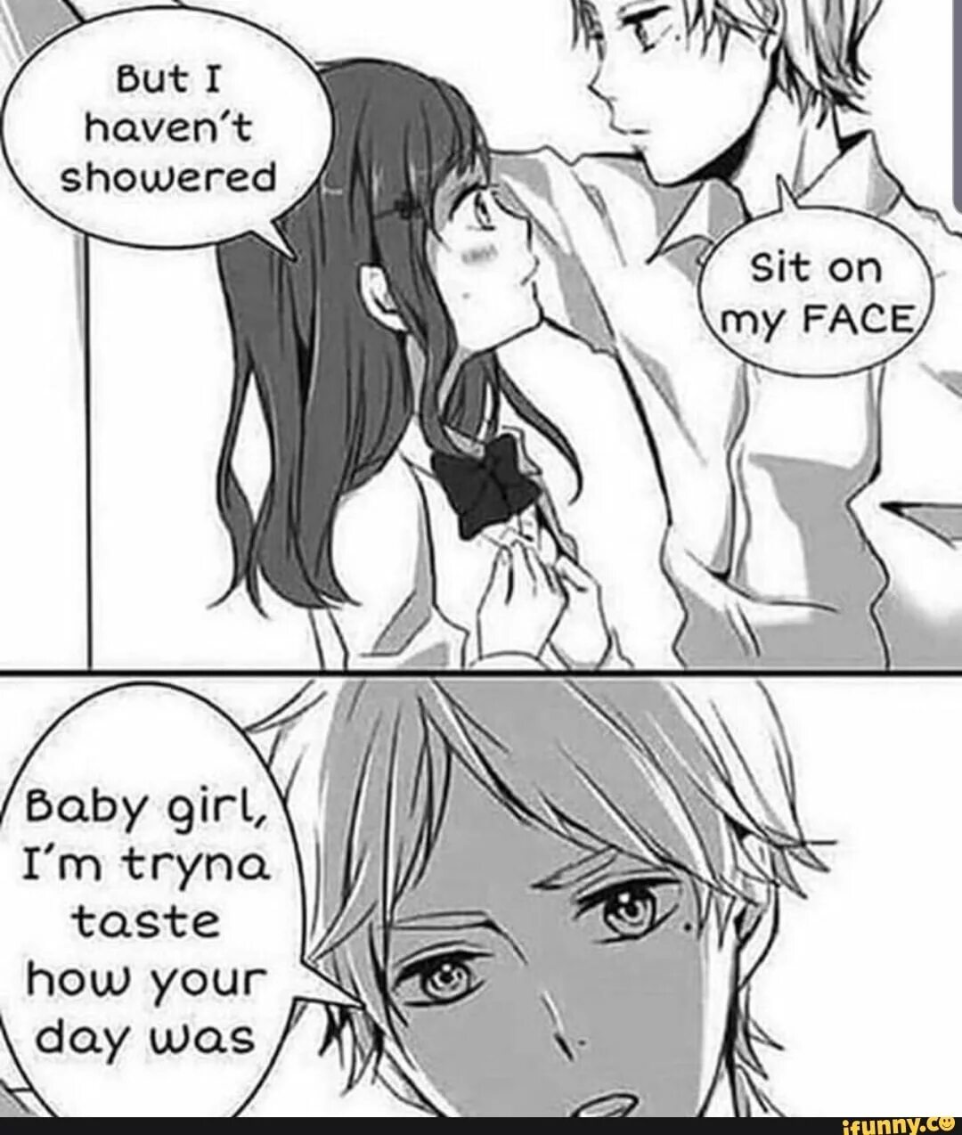 Unless i sitting on your face. I wanna sit on your face. if we win i&#039;ll sit on your face. if we when ill sit on your face. opm i sit on your face.